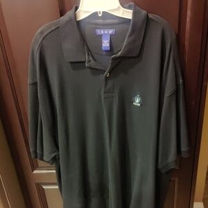 New Retro Vintage IZOD Men's Black Polo Shirt XXL